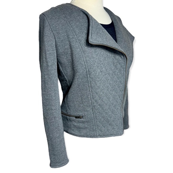 Athleta gray moto jacket size M - Picture 4 of 11